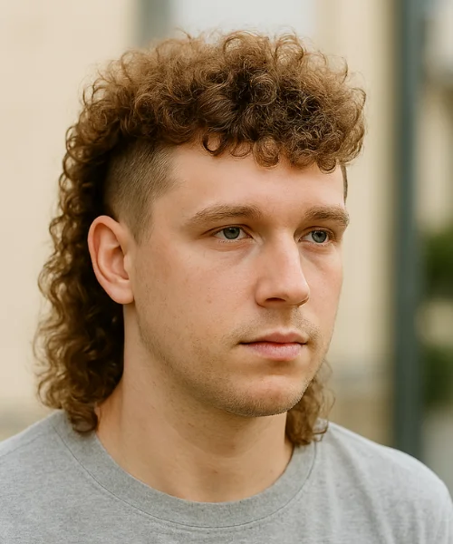 Curly Hair Mullet