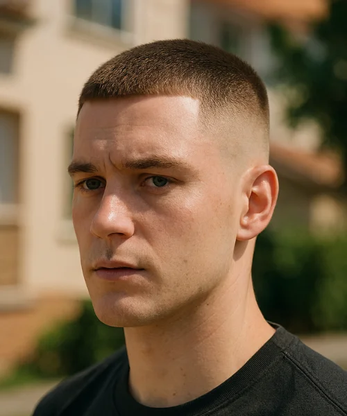 Buzz Cut Low Fade Hair Style