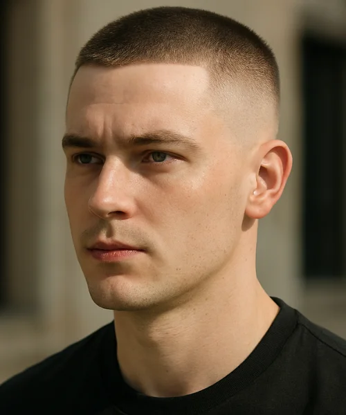 Buzz Cut Low Fade Hairstyle
