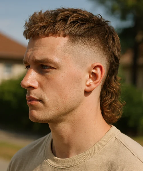 Fade Mullet Hairstyle