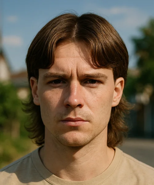 Middle Part Mullet Look: Bold, Trendy, and Easy to Wear Middle Part Mullet Hairstyle