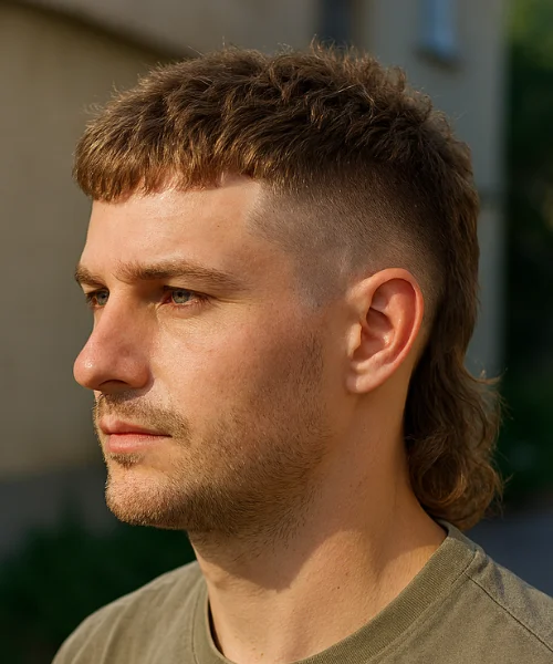 Mullet Fade Haircut Look