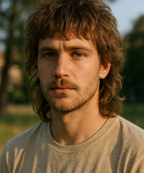 Shaggy Mullet: Effortless Texture with Relaxed Edge Shaggy Mullet Hairstyle