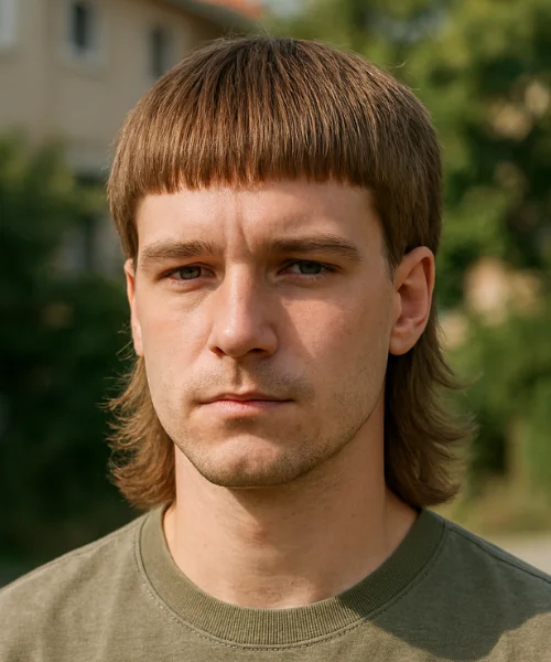 Straight Hair Modern Mullet Style