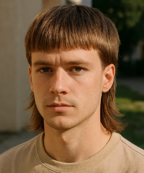 Straight Hair Modern Mullet