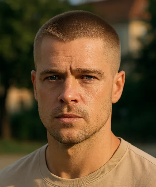 Brad Pitt Buzz Cut: The Timeless Haircut That Still Looks Powerful Brad Pitt Buzz Cut