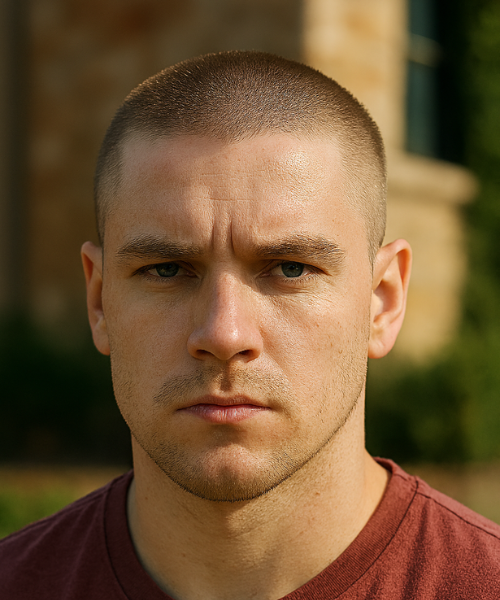 1 Guard Buzz Cut Hair Design: Ultra-Clean Length with a Strong, Sharp Finish 1 Guard Buzz Cut Hairstyle